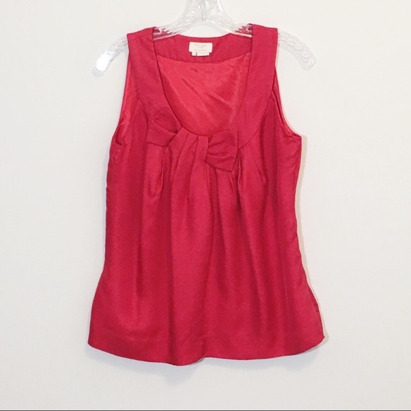 Kate spade New York red silk bow tank - Picture 3 of 9